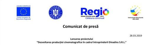 Lansarea proiectului „Dezvoltarea producției cinematografice în cadrul întreprinderii Dinadins S.R.L”