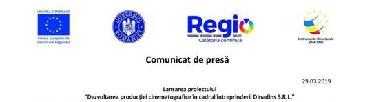 Lansarea proiectului „Dezvoltarea producției cinematografice în cadrul întreprinderii Dinadins S.R.L”
