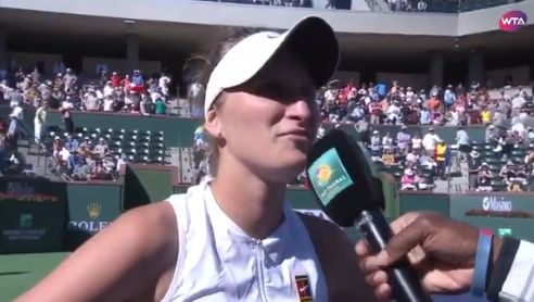 Ce a declarat jucatoarea ceha de 19 ani, dupa ce a invins-o pe Halep la Indian Wells