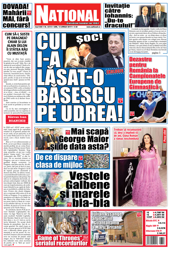 Editia tiparia 15 aprilie 2019