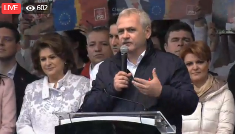 Dragnea, la mitingul de la Craiova: Iohannis este ingrozit de noi