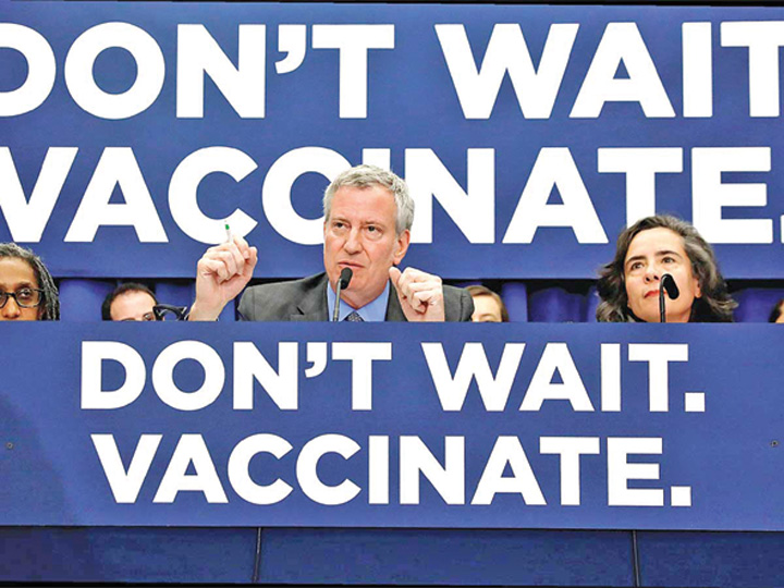 Epidemie de rujeola la New York