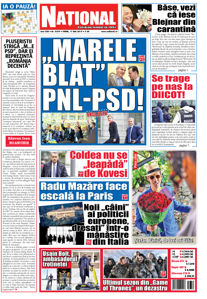 Editia tiparita 17 mai 2019