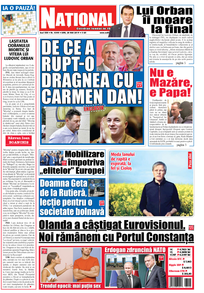 Editia tiparita 20 mai 2019