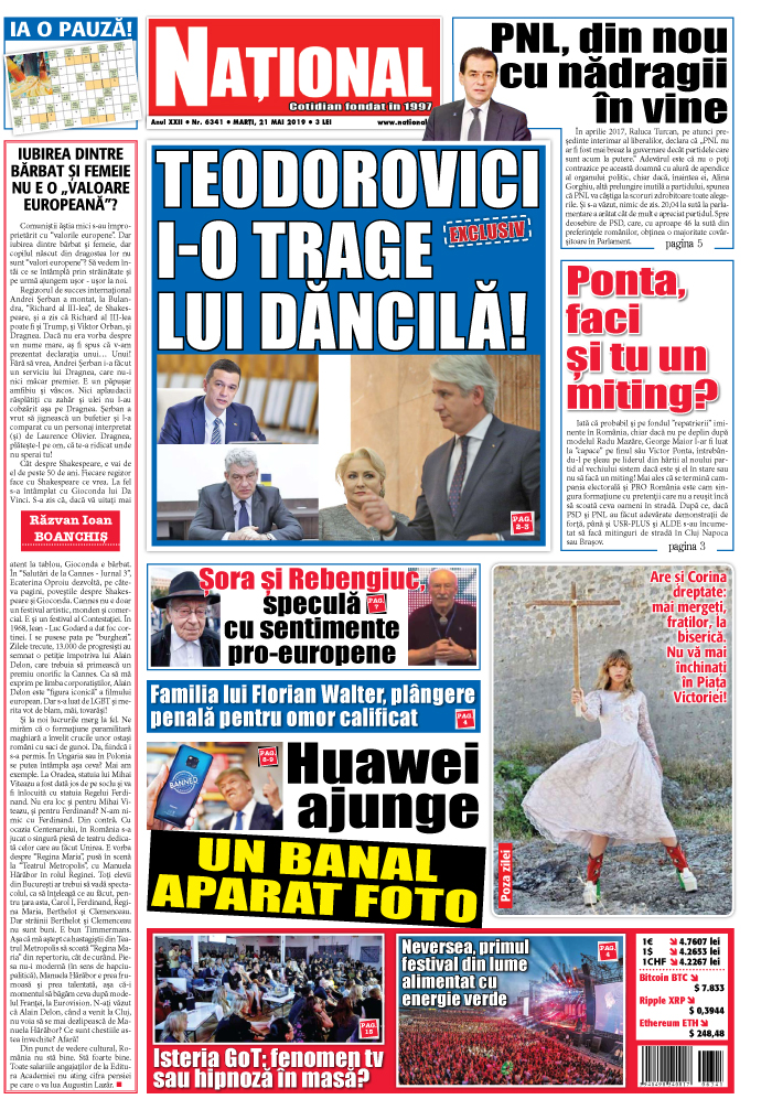 Editia tiparita 21 mai 2019
