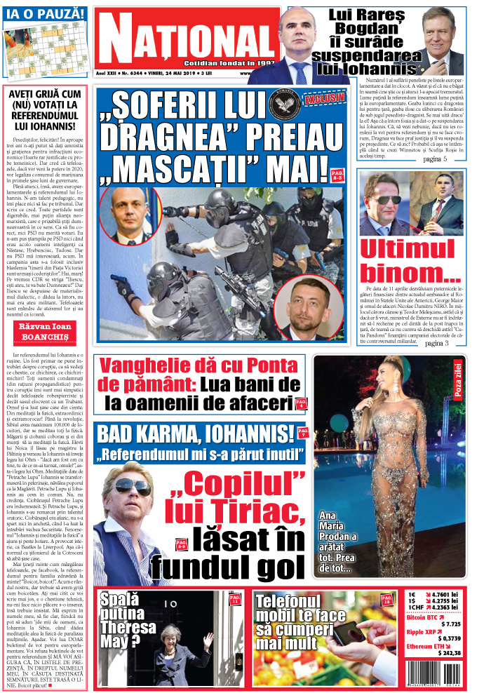 Editia tiparita 24 mai 2019