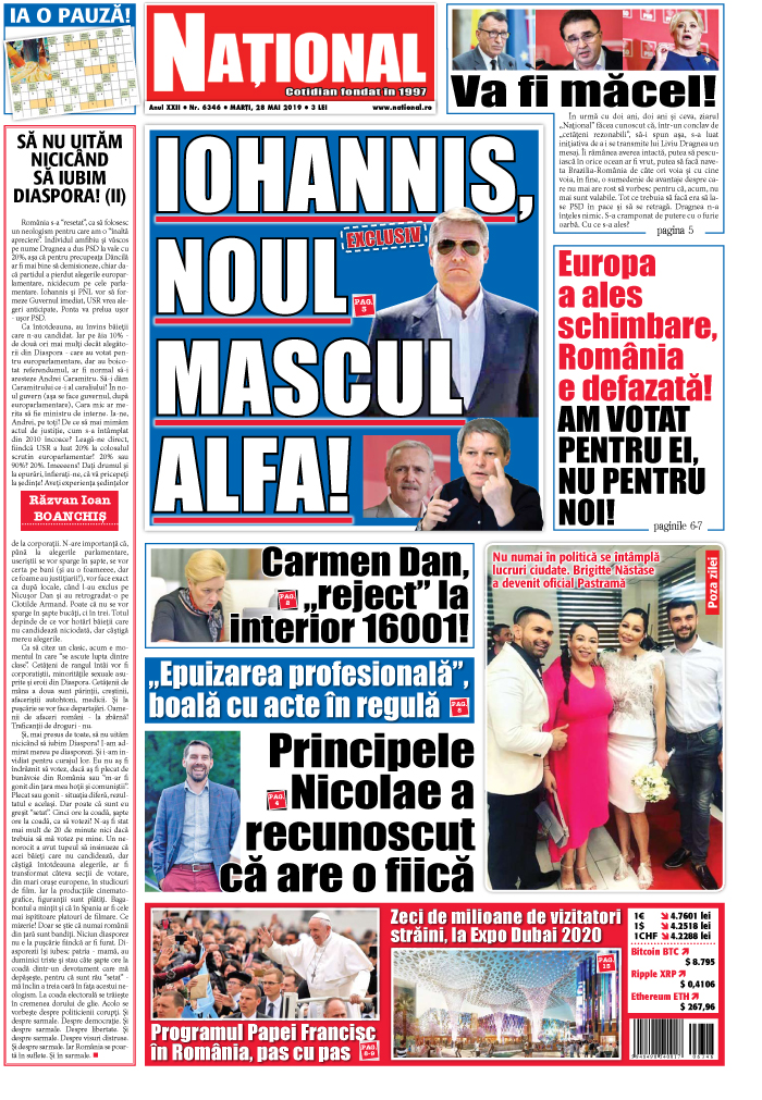 Editia tiparita 28 mai 2019