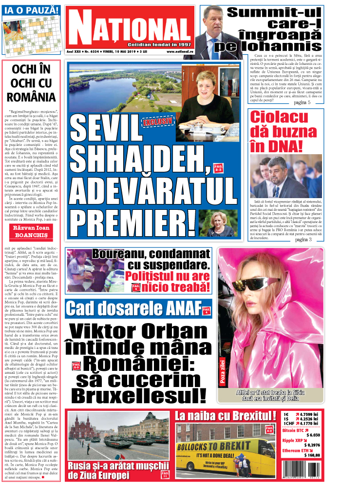 Editia tiparita 10 mai 2019