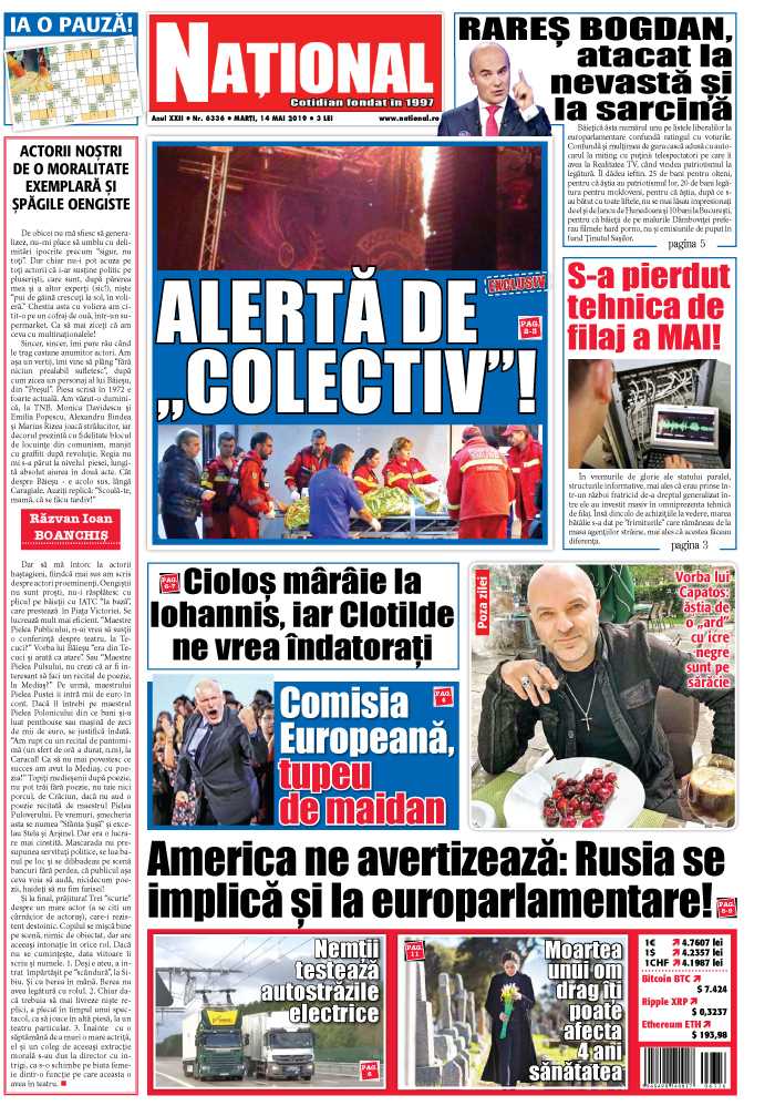 Editia tiparita 14 mai 2019