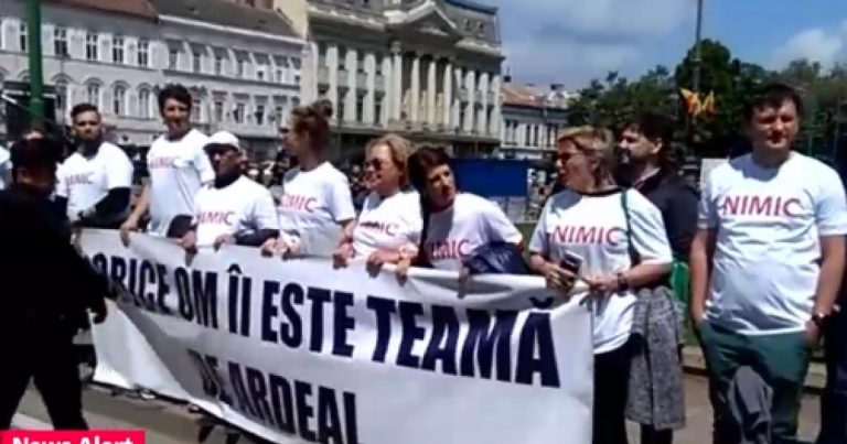 Aplaudacii PNL plătiți din bani publici, scoși în stradă s-o înjure pe Viorica Dăncilă
