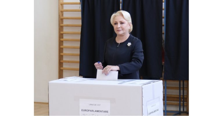 Premierul Dancila a votat. „Doar pentru europarlamentare”