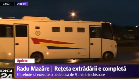 Dupa ce a ajuns la Bucuresti, Radu Mazare a fost dus la Rahova