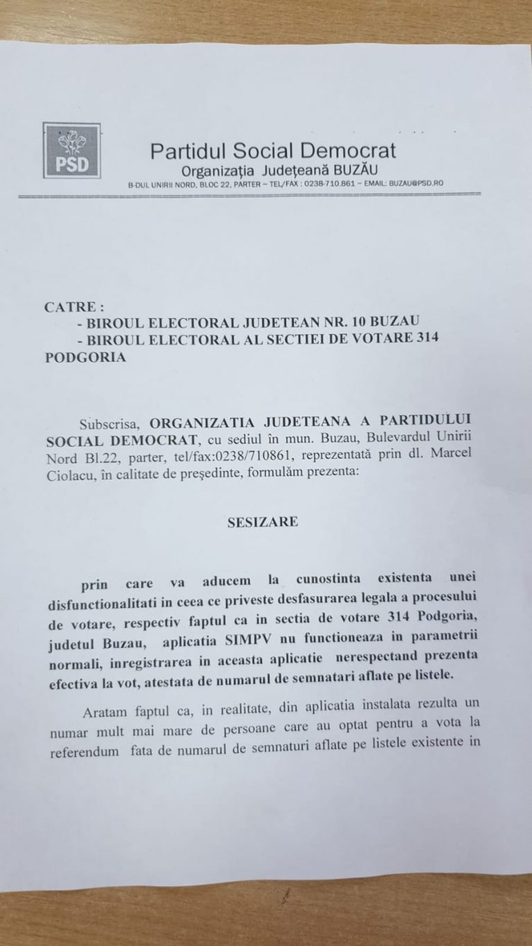 PSD Buzău, sesizare pentru fraudă