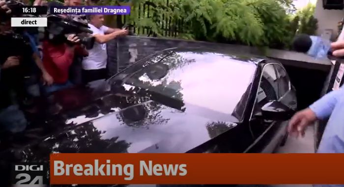 UPDATE Liviu Dragnea nu face declaratii dupa decizia instantei. Se afla, de fapt, in a doua masina (VIDEO)