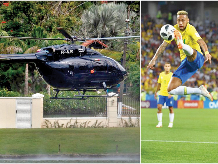 Elicopter de 13 milioane de euro, ultima fita a lui Neymar