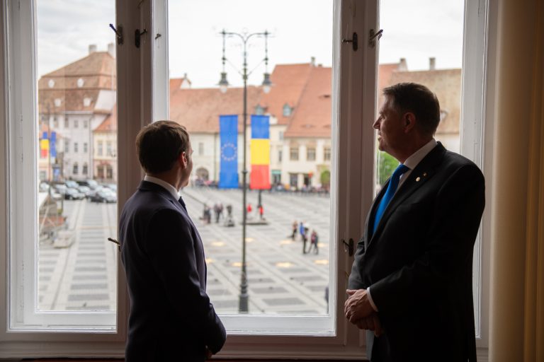 Iohannis-Macron, intalnire bilaterala la Sibiu