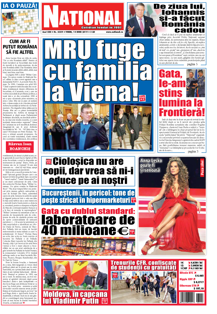 Editia tiparita 14 iunie 2019