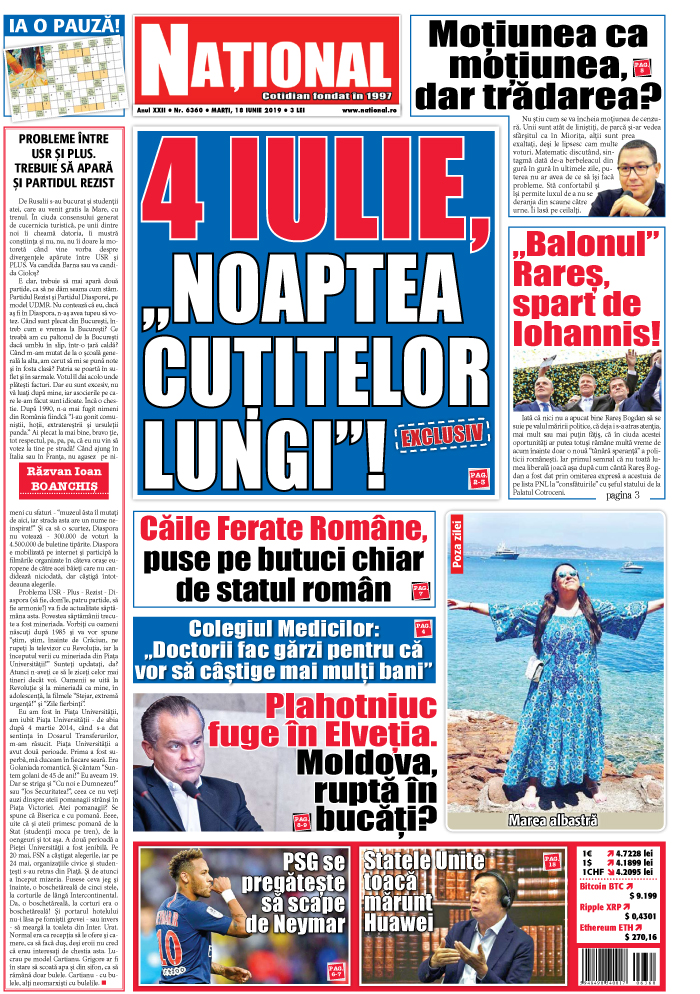 Editia tiparita 18 iunie 2019