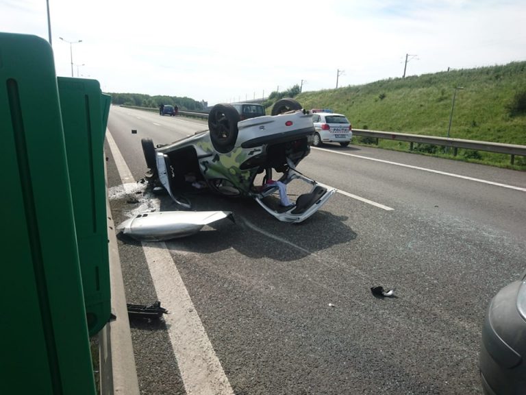 Accident mortal pe Autostrada Soarelui. O masina s-a rasturnat