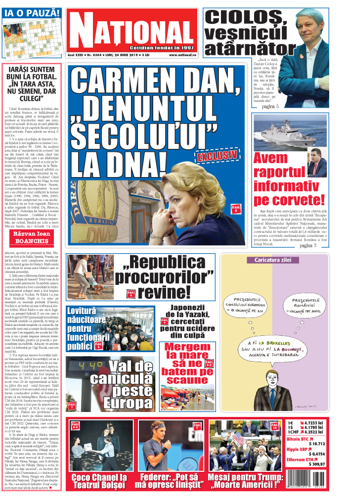 Editia tiparita 24 iunie 2019