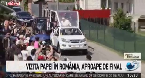 Papa Francisc, vizita intr-o comunitate de romi din Blaj
