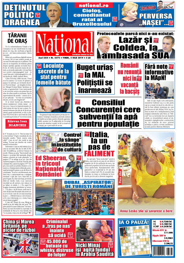 Editia tiparita 5 iulie 2019