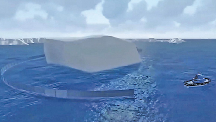 Iceberg, „remorcat” până în Emirate
