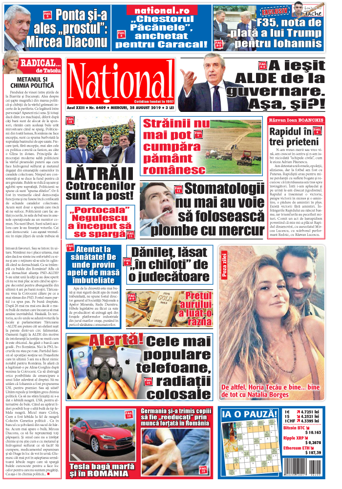 Editia tiparita 28 august 2019