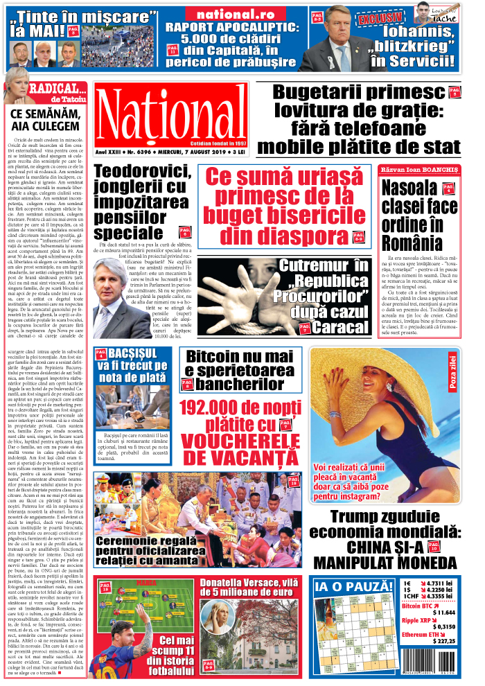 Editia tiparita 7 august 2019