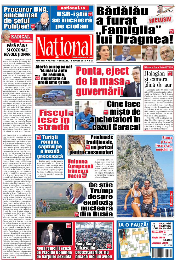 Editia tiparita 14 august 2019