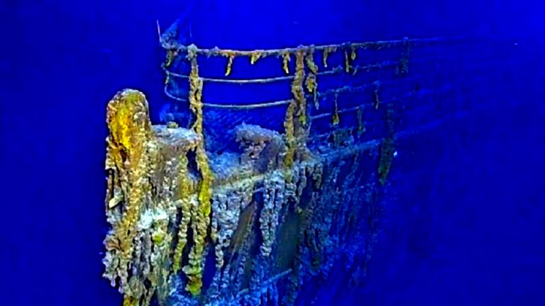 NOI IMAGINI cu epava Titanicului. Cum arată nava la 107 ani de la scufundare (VIDEO)