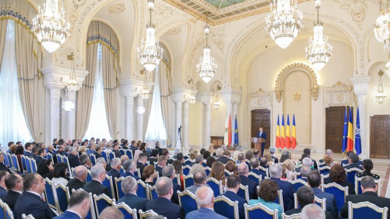 Iohannis și-a făcut bilanțul activității externe, la întâlnirea anuală cu diplomații