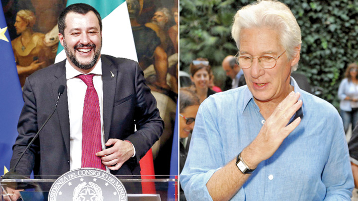 Scandal Salvini-Richard Gere pe  tema migranţilor