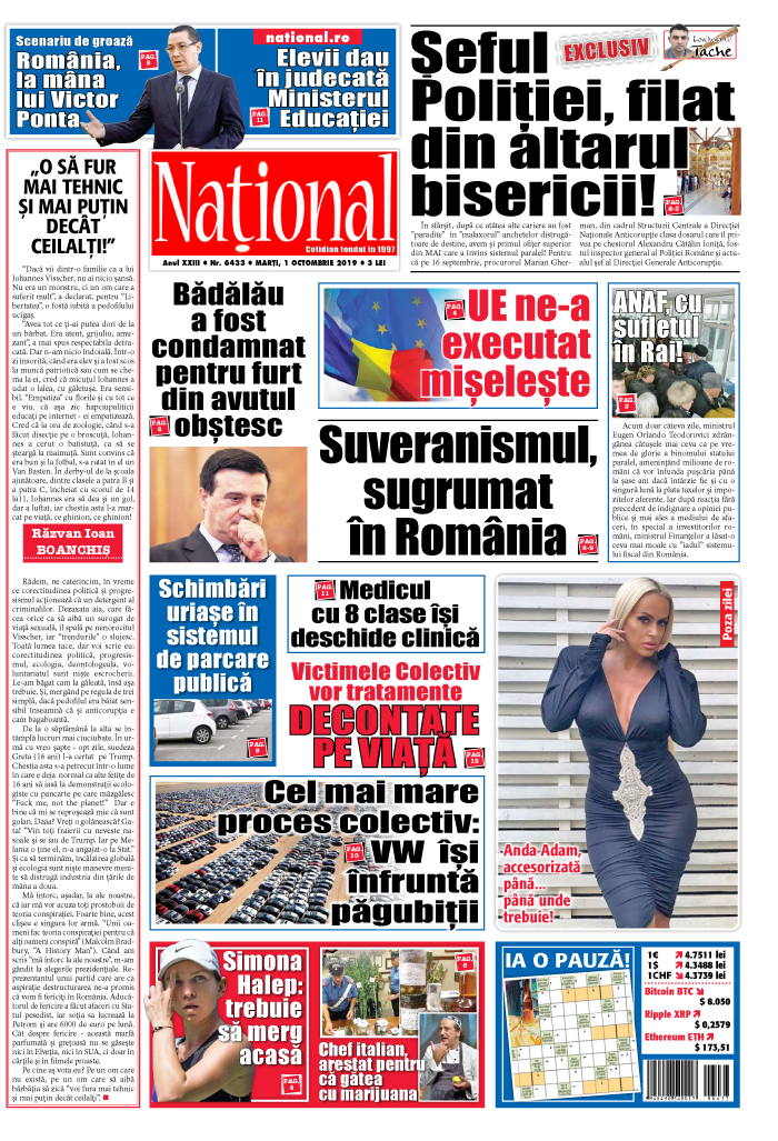 Editia tiparita 1 octombrie 2019