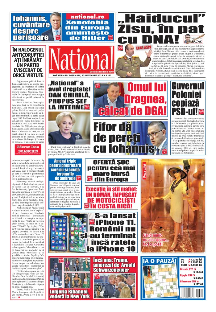 Ediția tipărită 12 septembrie 2019