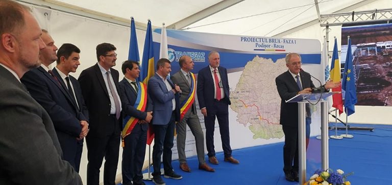 Transgaz a inaugurat primul obiectiv de investiții de pe traseul BRUA, la Jupa