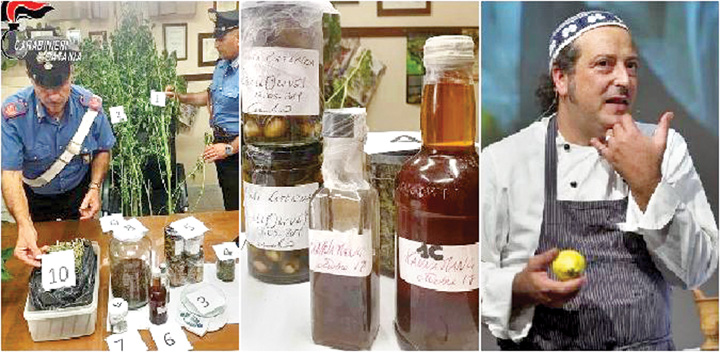 Chef italian, arestat pentru că gătea cu marijuana