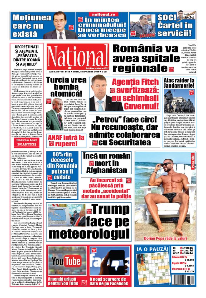 Ediția tipărită 6 septembrie 2019