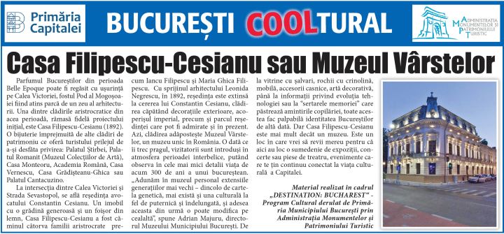 Casa Filipescu-Cesianu sau Muzeul Vârstelor