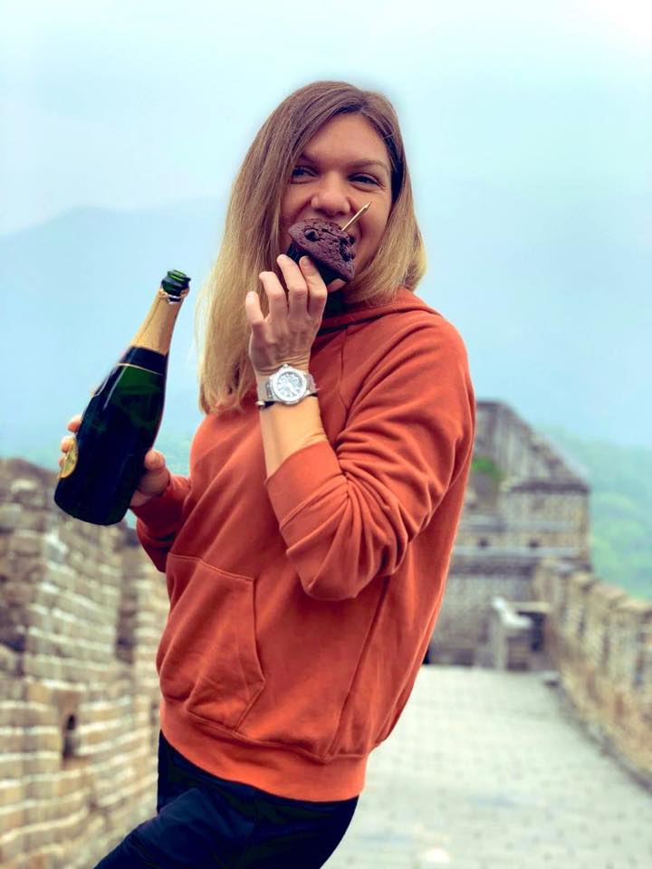 Simona Halep şi-a serbat ziua la Marele Zid Chinezesc