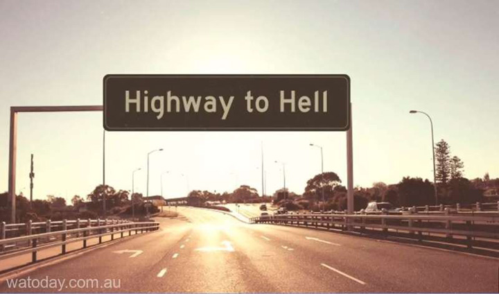 Autostradă blocată în onoarea AC/DC