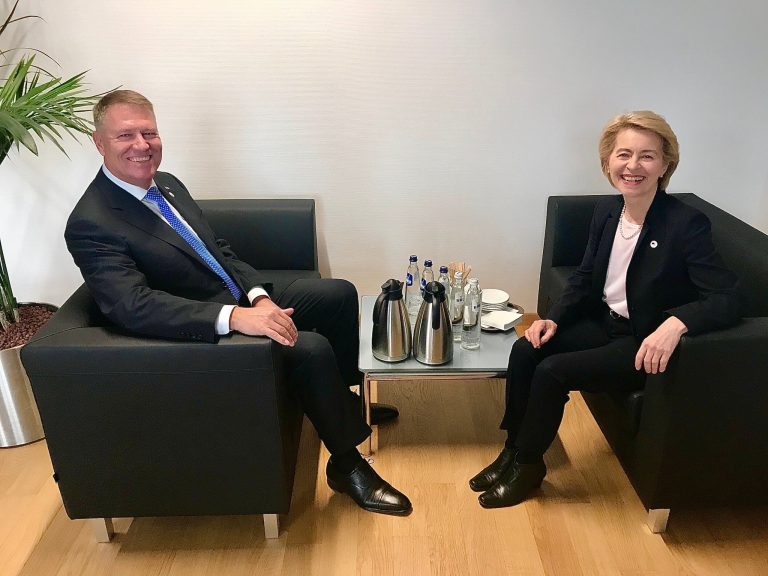 Klaus Iohannis, întâlnire cu Ursula von der Leyen