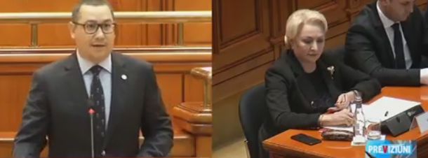 Dăncilă și Ponta, schimb de replici înaintea votului la moțiune