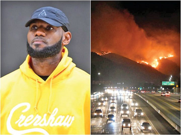 Vedetele din California, evacuate din calea flăcărilor