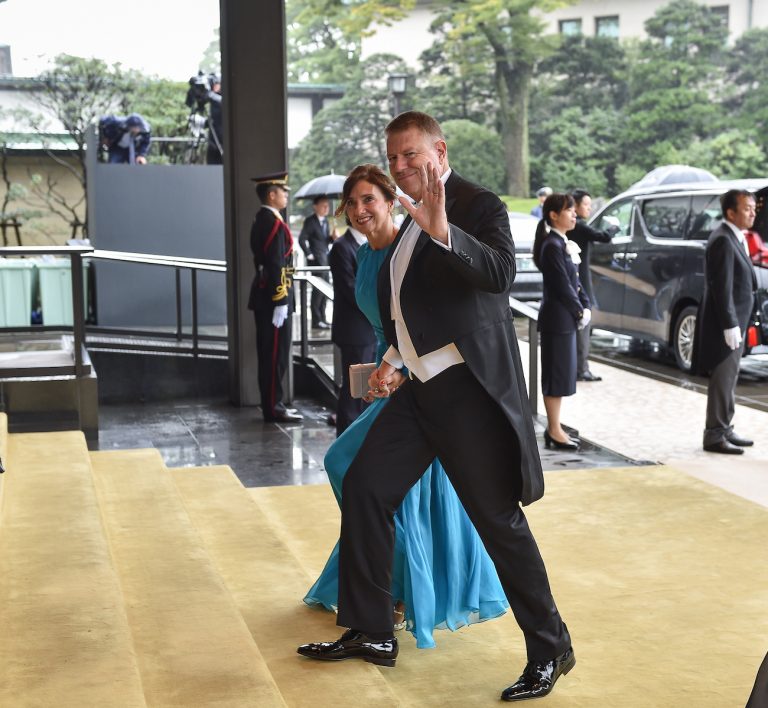 Klaus și Carmen Iohannis, la ceremonia de întronare a Împăratului Japoniei
