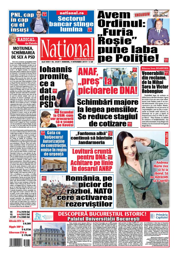 Ediția tipărită 8 octombrie 2019