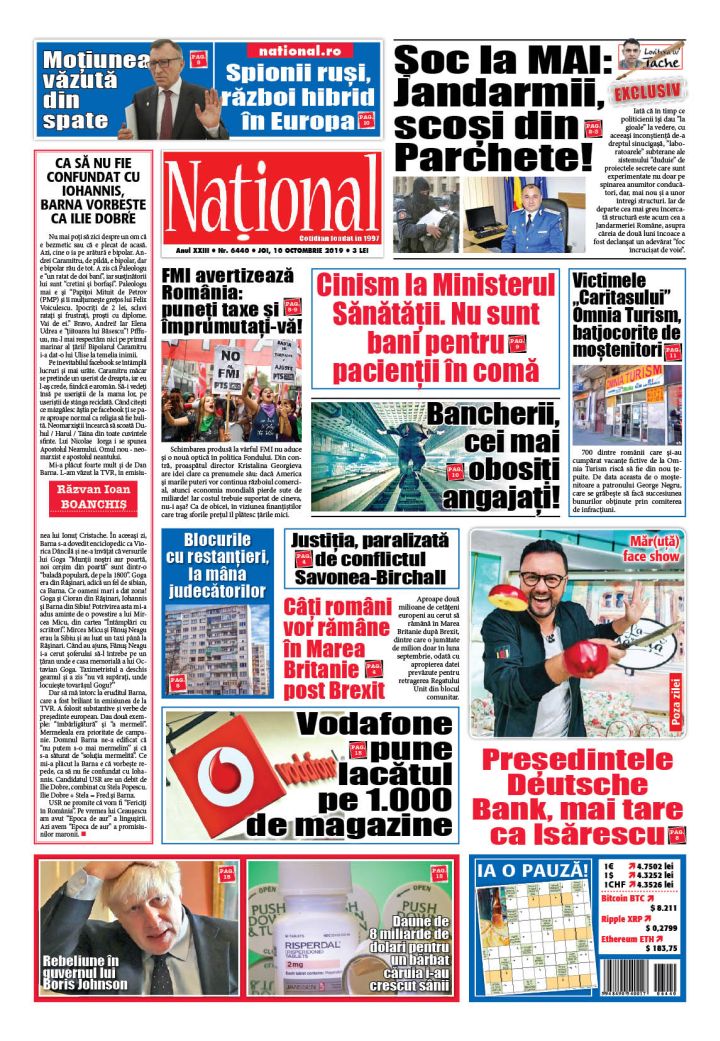 Ediția tipărită 10 octombrie 2019