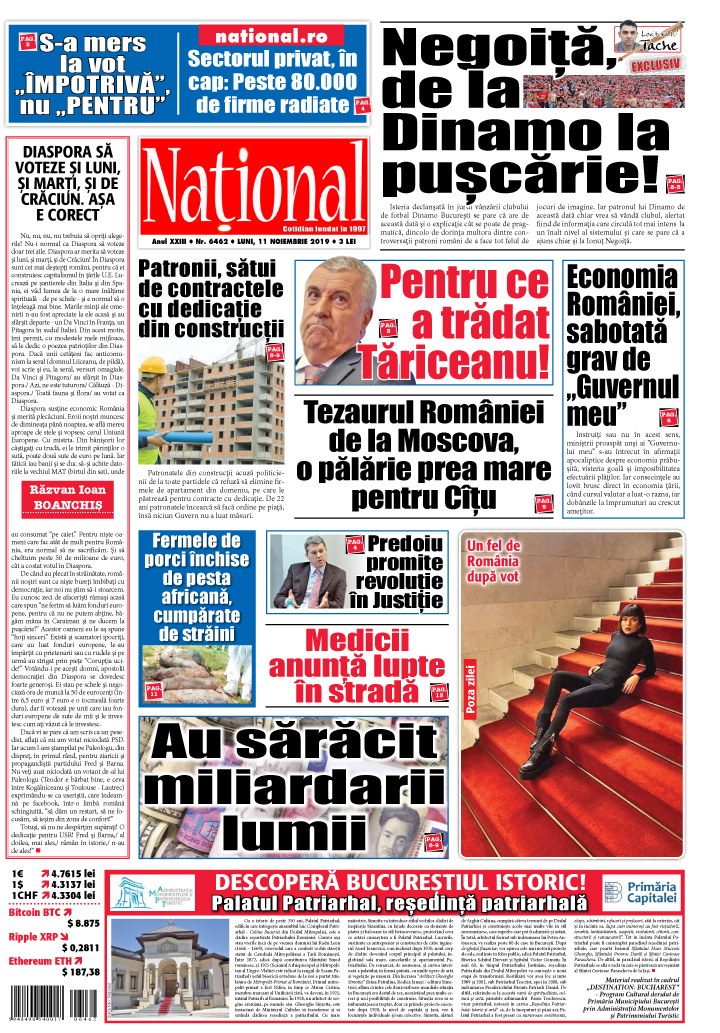 Editia tiparita 11 noiembrie 2019