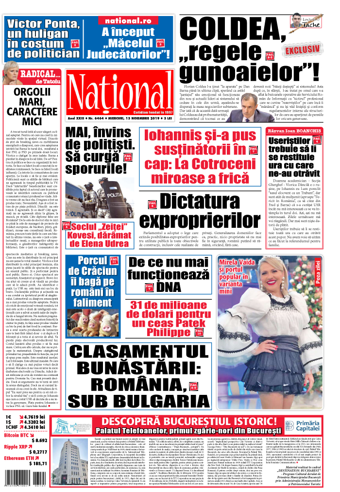 Editia tiparita 13 noiembrie 2019