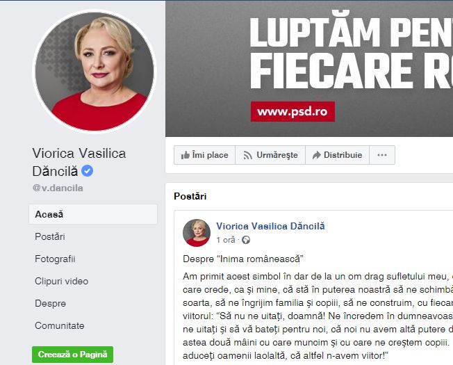 Le-a închis gura cârcotașilor: Dăncilă și-a pus numele complet pe Facebook